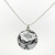 Medium Black Lace Round Pendant on Chain for 13th Wedding Anniversary | Lily Gardner