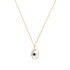 15th Wedding Anniversary Sapphire Pendant with Gold Chain