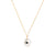 5th Wedding Anniversary Sapphire Pendant with Gold Chain | Lily Gardner London