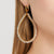 Large Grey Quartz Teardrop Earrings | Lily Gardner
