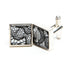 Black Lace Silver Cufflinks
