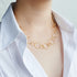 Textured Gold Chain Necklace