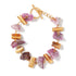 17th Wedding Anniversary Tourmaline & Gold Stone Bracelet