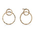 50th Wedding Anniversary Double Circle Overlap Earrings