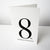 information card for 8th wedding anniversary with figure 8 on white | Lily Gardner London