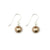 Crystal Bronze Pearl Drop Earrings | Lily Gardner