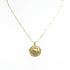 Antique Farthing Pendant on Necklace In Gold