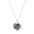 8th Wedding Anniversary Lace and Silver Heart Pendant Necklace | Lily Gardner London