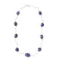 Tanzanite Stone & Silver Chain Necklace - Short