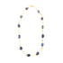 December Birthstone Stone Tanzanite and Long Gold Chain Necklace