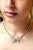 10 Wedding Anniversary Pearl necklace with bow  on model / Lily Gardner London